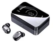 Wireless Bluetooth Headset In-ear TWS Touch Running Sports Mirror Earplugs