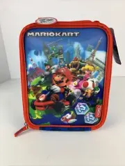 0026 thermos brand kids 3-D Mario kart PVC free insulated lunchbox NWT