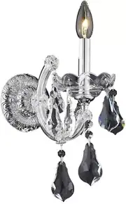 Elegant Lighting 2801W1C/RC Maria Theresa 12-Inch High 1-Light Wall Sconce