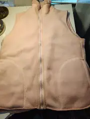 Women's Pink Reversible Full Zip Vest