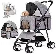Generic Pet Stroller Dog Cat Pram Travel Carrier Foldable Pushchair Outdoor Dog Pram