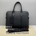 二手精品 LV 路易威登 M59159 肩背包 斜背包 手提包 公事包 公文包 電腦包 男士 黑色 現貨