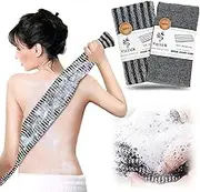 Yiclick 2 Pack Exfoliating Washcloth Towel - Body Scrubber Exfoliator, Loofah Sponge, Korean & Japanse & African Net Sponge Rag - Back Scrubber Washer for Use in Shower Bath