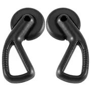 Car Left+Right Seat Adjuster Knob Lever Seat Armrest Handle for 206 207 C2 9638799977 890586 black