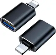 1PCS USB-C OTG Adapter, USB 3.0 Type-C Male to Female Converter, Plug & Play for MacBook/Flash Drive, Black (C to C OTG)