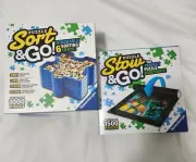 2 Ravensburger Sort & Go Trays + Stow & Go Mat Puzzle Accessories NEW