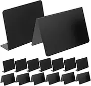 KOCKSHION 12pcs Mini Chalkboard Message Signs Small Tabletop Blackboards for Weddings Buffets and Home Decor Erasable Easy to Write and Stable Design