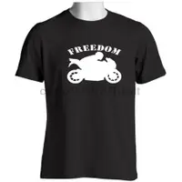 在飛比找蝦皮購物優惠-自由搞笑男士 T 恤騎自行車愛好者摩托車配件摩托車