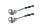 2x Salter Indigo Multifunctional Food/Spaghetti Cooking/Serving/Stirring Spoon