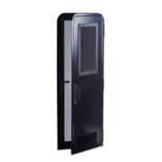 Milenco Large Columbia Black/Black Frame RH (1850 x 622mm)