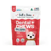 B&B Dental Chew Beef Puppy Treat S-7PK