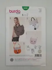 Burda Sewing Pattern 6828 Women's Teen Bags Pattern Size 4 styles NEW