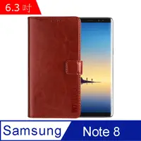 在飛比找PChome24h購物優惠-IN7 瘋馬紋 Samsung Note 8 (6.3吋) 