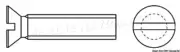 OSCULATI Machine screw slot-head countersunk 4x40mm AISI316