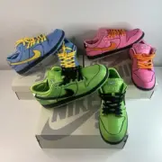 Power Puff Girls Nike SB Dunks (Complete Set) Men's Size US 11 Pink, Green, Blue