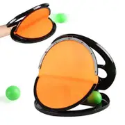 Toss And Catch Ball Game Set 2 Paddle 4 Sticky Balls Outdoor Toy For Kids Birthday Travel Beach Garden Camping Hand Eye Coordination