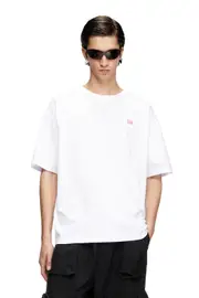 [Diesel] Diesel - T-shirt with small logo - T-Shirts - Man - White L White