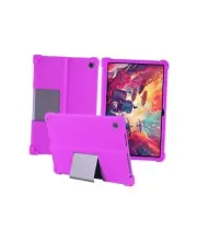 for Lenovo Tab Plus 2024 Tablet Case,Soft Silicone Adjustable Stand PURPLE