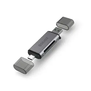 【超取免運】【Esense 逸盛】R332 雙介面 讀卡機 USB Type-c 雙卡 SD MicroSD