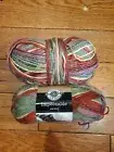2 Skeins Loops & Threads Impeccable Worsted Yarn 3.5oz Summerset Ombre