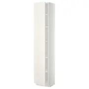 METOD high cabinet with shelves, white/Veddinge white, 40x37x200 cm