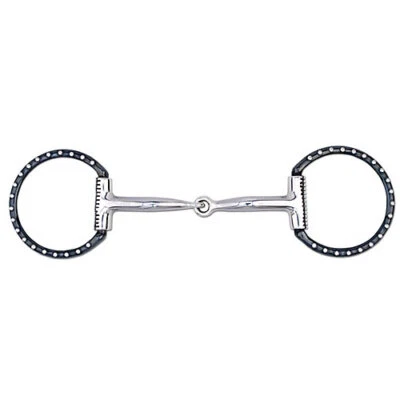 Myler Bits Myler Black Steel Western Dee SS Dots Snaffle