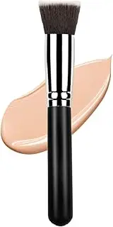 Ksvsonrvi Flat Kabuki Foundation Brush, Soft Premium Makeup Brush Cosmetic Tool, Black