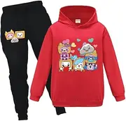 [OAIXIUR] Kids Foxy and Boxy Tracksuits Boys Girls Hoodies and Joggers 2-piece Suits