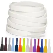 Flat Elastic Shoelaces 36" (91 cm) White
