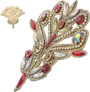 [Operitacx] Rhinestone Applique Patch for DIY Crafts Decorative Iron Patch for Shoes Jackets and Jeans Stylish Glitter Flower Design for Clothing Repair and Decoration