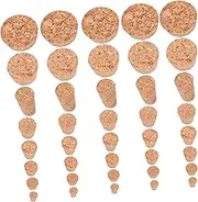 HEALEEP 80Pcs Tapered Cork Plugs Versatile Wine Bottle Stoppers for Crafts to Easy Insert Remove for Various Bottles and Jars