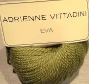1 Skein Adrienne Vittadini Eva Yarn Color 61 Green Wool / Alpaca Made in Italy