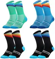 GuaziV Mens Womens Cycling Socks,4-6pcs Running Socks Colourful Athletic Socks Ankle Sport Socks 6-11