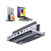 USB C Docking Station Laptop Vertical Stand, QUUGE 8 in 1 USB C Dock with 4K ...