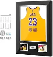 Nice C Jersey Frame Display Cases, Jersey Frame, Jersey Shadow Box Display Case, 98% UV Protection, Football Basketball (1-P)