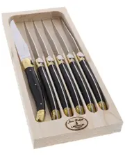 Jean Dubost Set of 6 Knives in Tray