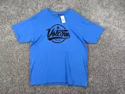 Volcom Stone XL Mens Tee T Shirt Top Graphic Print Blue Slow Soft Cotton NEW