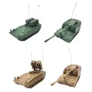 1:72 Scale Armored Tank Model Vehicles 4D Chariot Assembled Model Toy Ornament