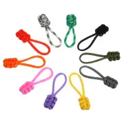 10pcs Zipper Pulls Replacement Extension Cord Handle Fix Pull Tab 10 Colors