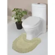 Double Ruffle Collection 100% Cotton Bath Rugs Set, 20X20 Contour, Sage