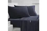 Gainsborough 400TC Pima Cotton Sateen Sheet Set Navy Blue Queen