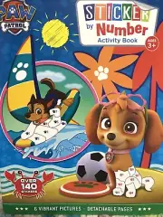 Paw Patrol - Sticker By Number Book - Detachable Pages