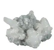 Natrolite on Calcite Crystals. Aranga quarry. Kaioara. New Zealand (EA9658)