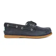 Sperry Men's Gold Cup AO 2-Eye Navy Suede Boat Shoes STS24018