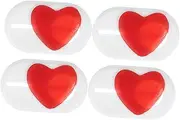 HOMSFOU 4pcs Love Shaped Phone Privacy Cover Slide for Laptops and Smartphones Stylish Camera Slider Fit Durable Materials Aesthetic Device Protection
