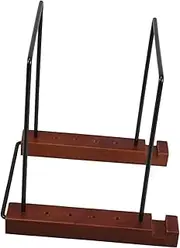 Vinyl Record Display Rack CD Organizer for Home Use Rustic Wood and Metal for Organizing and Displaying Your Vinyl Records and