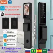 Alexa Voice Control Smart Door Lock APP 3D Face Recognition Digital With Camera