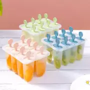 8 Cells Plastic Ice Cream Mould Block Frozen Molds Icy Pole Jelly Popsicle Mold