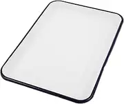 LIGIGWASH Retro Enamel Baking Tray for Kitchen Spacious Rectangle Dish for Baking Food Storage Serving Versatile Heat Resistant Enamel Design White Color