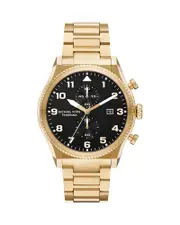 Michael Kors Panorama Chronograph Gold-Tone Stainless Steel Watch, 44mm